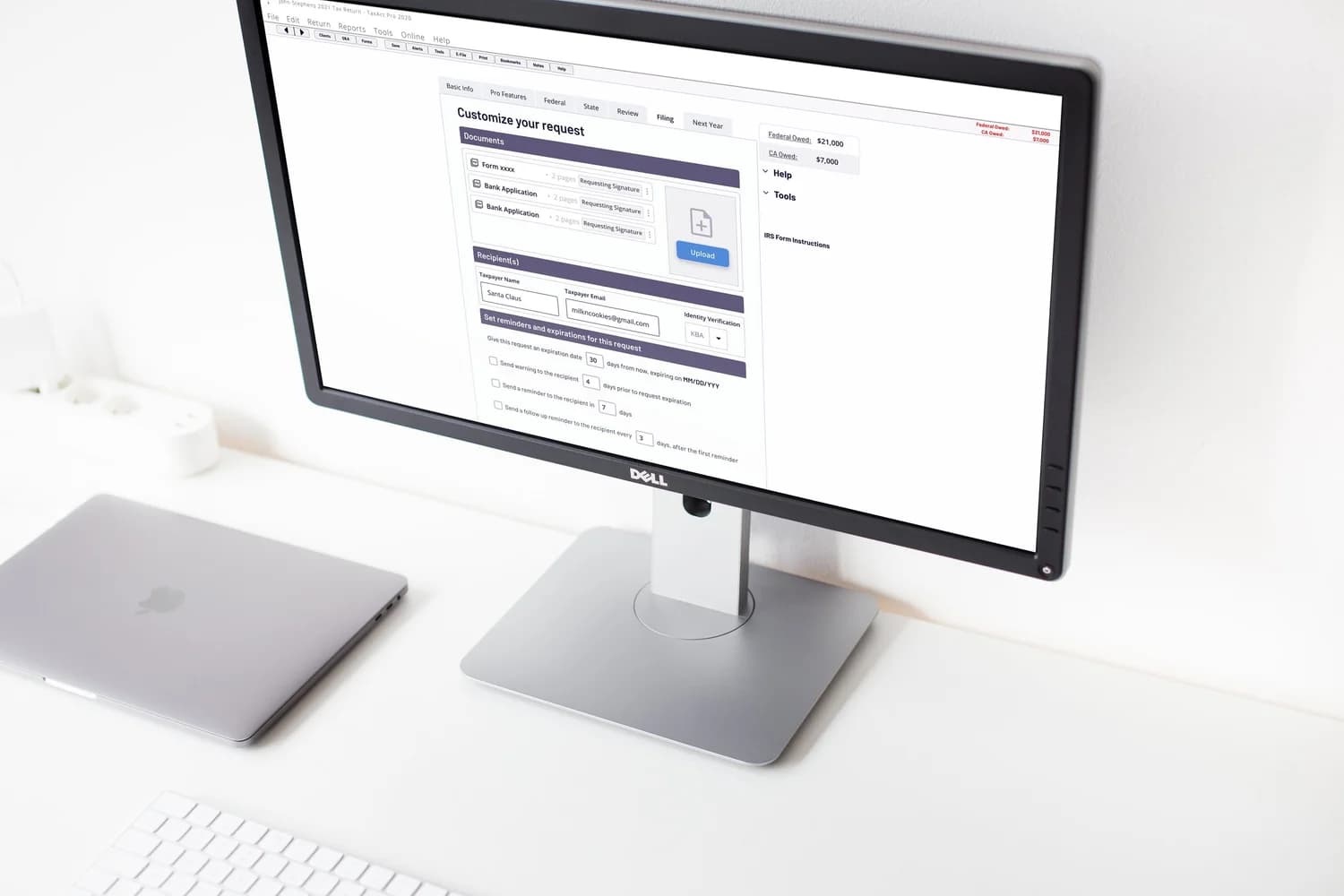 TaxAct E-Signature Flow preview